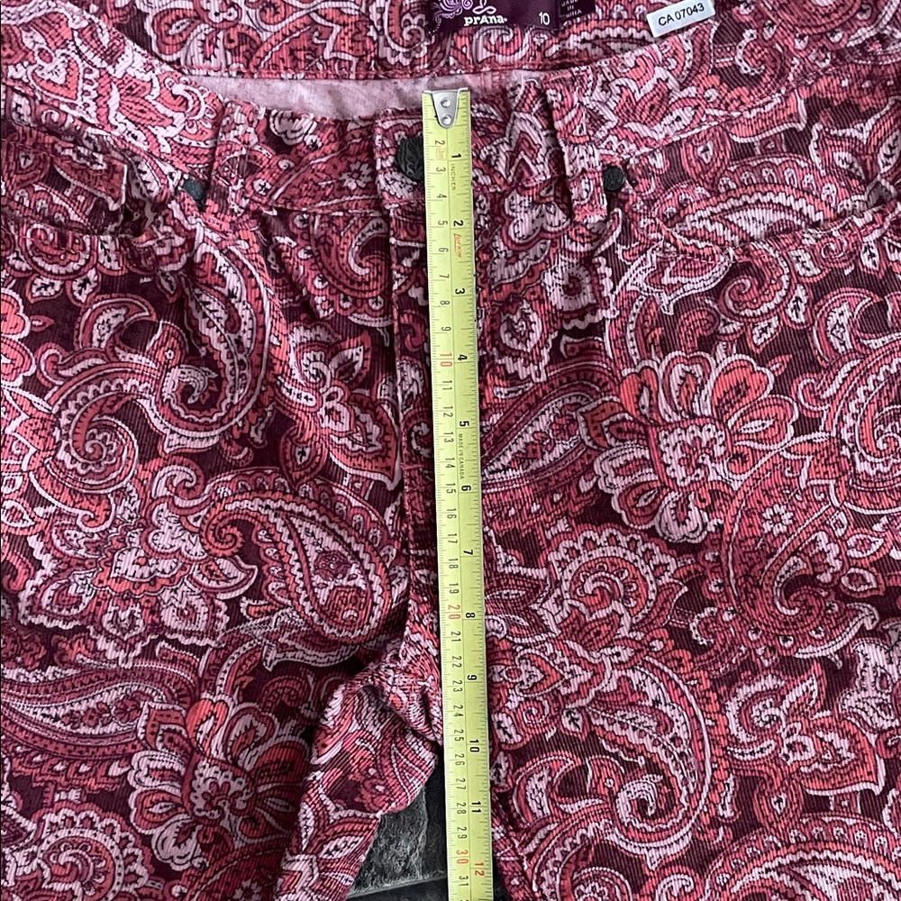 PRANA Paisley Print Women's Straight-leg Pants Preppy Casual Coastal Colourful - Picture 10 of 13